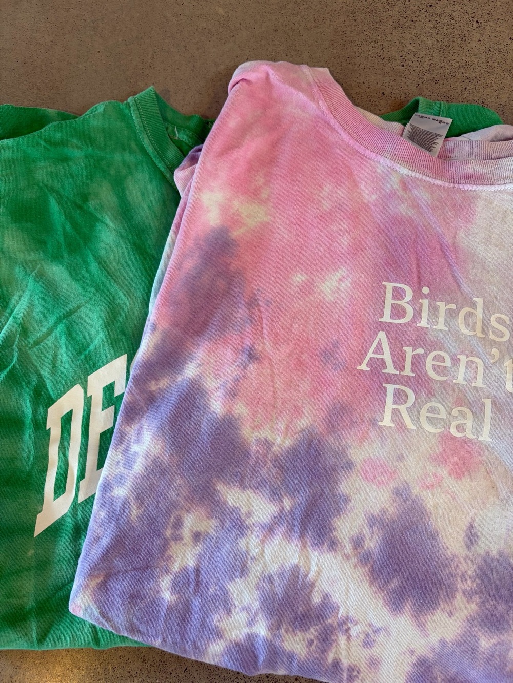 Tye dye vintage tops